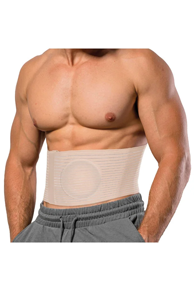 Göbek Fıtığı Korsesi - Premium Destek Pedi - Nefes Alabilir Esnek Kumaş